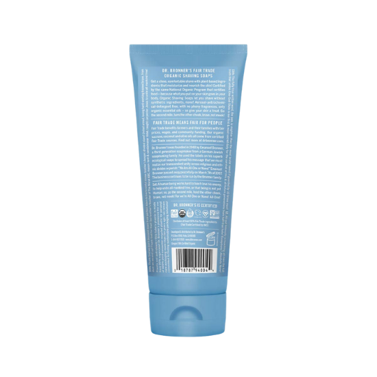 Dr. Bronner's Organic Shaving Soap | Unscented, 7 Ounce