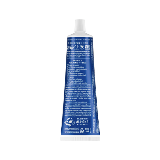 Dr. Bronner’s All-One Toothpaste | Fluoride Free