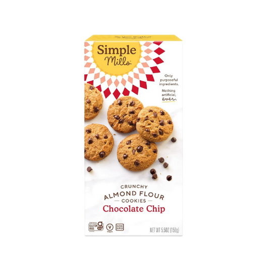 Simple Mills Almond Flour Crunchy Cookies, Chocolate Chip