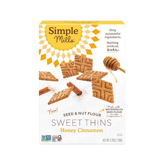 Simple Mills Seed & Nut Flour Sweet Thins | Honey Cinnamon